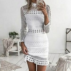 White lace dress
